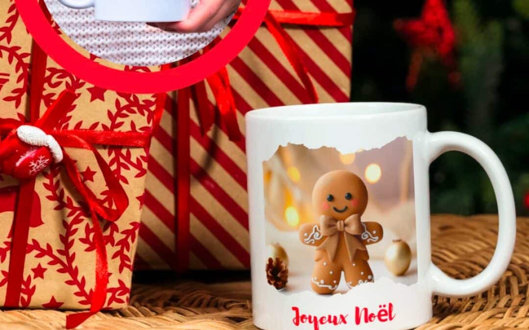 Noël avec jean le bonhomme : mug festif pour les amateurs de noël