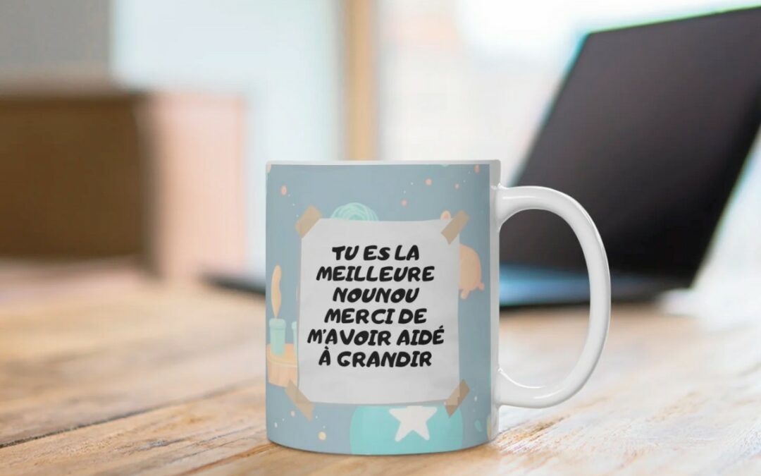 Nounou extraordinaire : mug personnalisé pour remercier les nounous