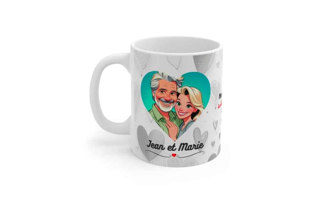 Première rencontre, amour éternel : mug personnalisé pour les histoires d’amour