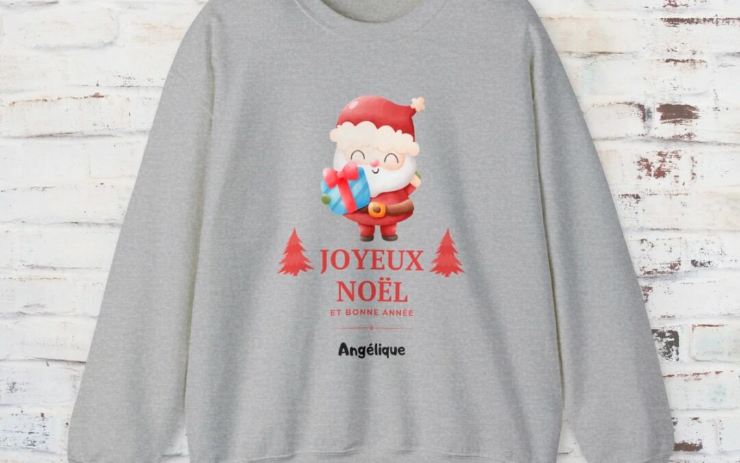 Joyeux noël en mode cosy : pull unisexe pour des fêtes chaleureuses