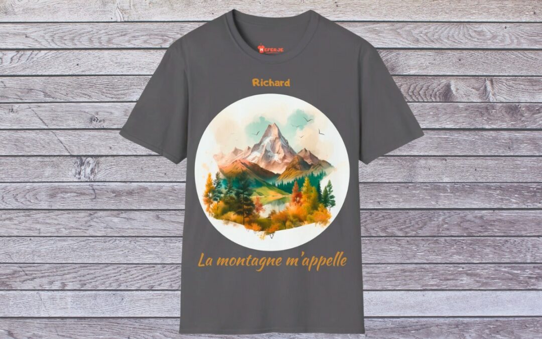 Appel de la montagne fashion : t-shirt unisexe pour les aventuriers du quotidien