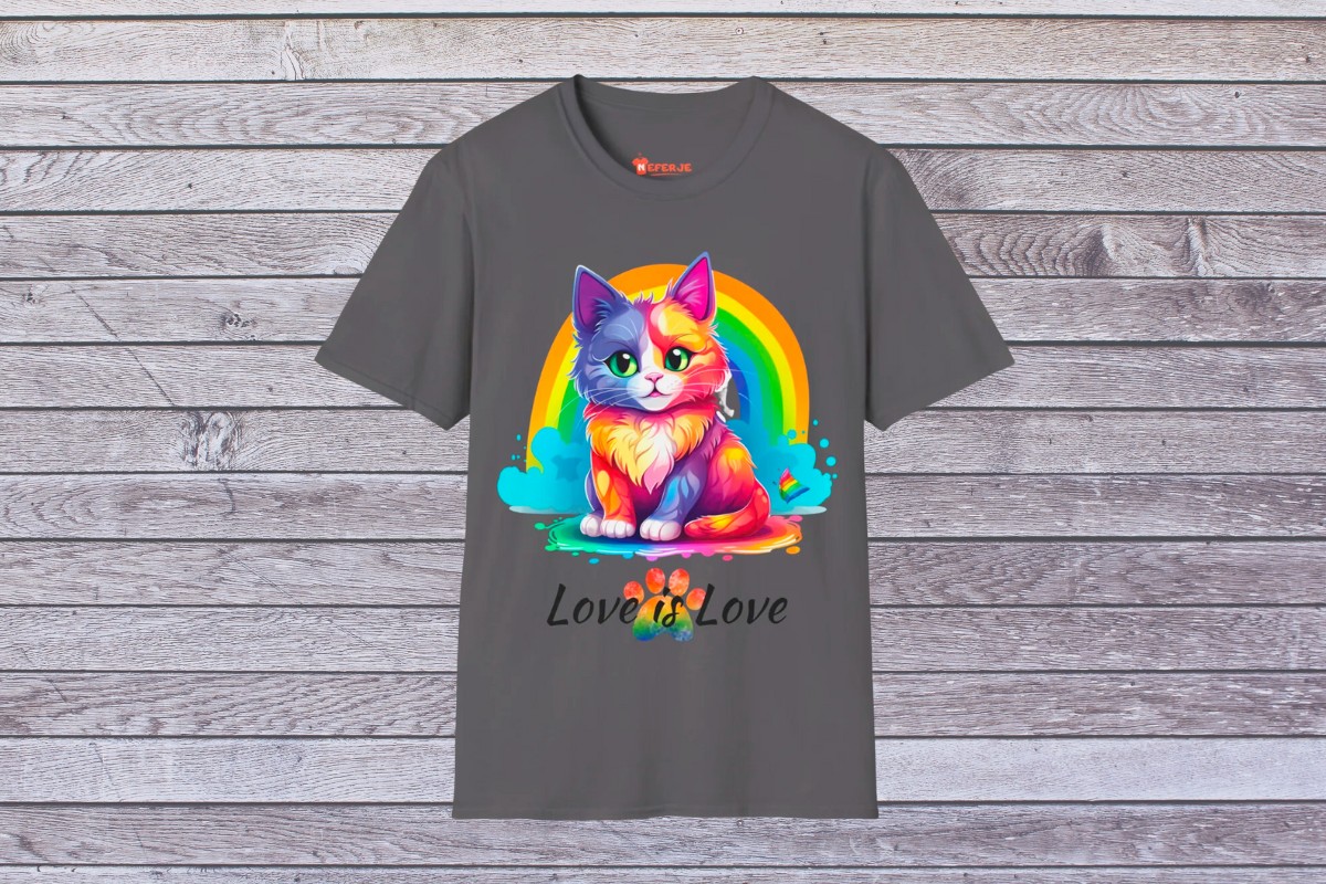 T-shirt imprimé personnalisé unisexe Love is Love