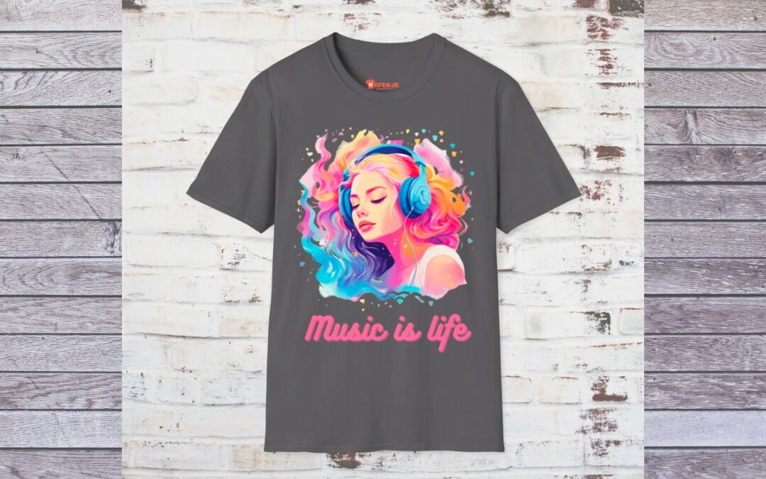 Rythme de vie en musique : t-shirt unisexe pour les mélomanes