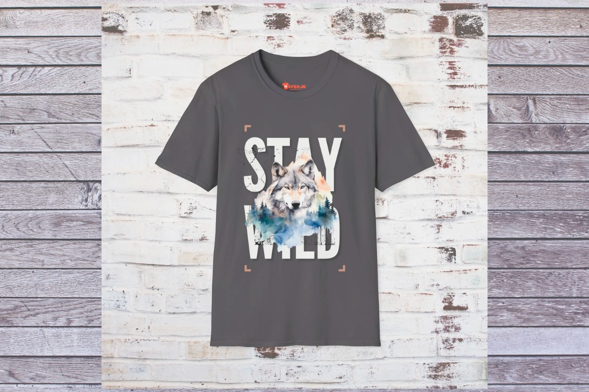 T-shirt imprimé personnalisé unisexe Stay Wild