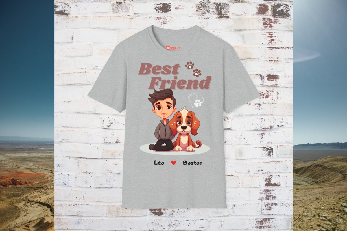 T-shirt personnalisé unisexe Best Friend