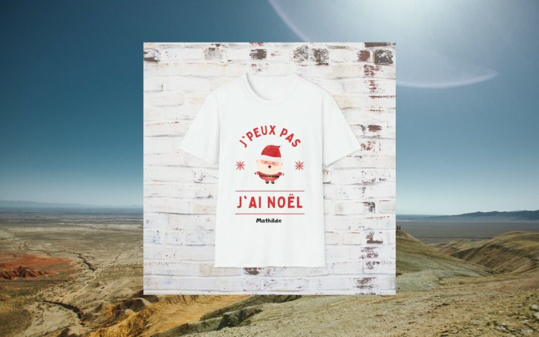 Noël, mon excuse favorite : t-shirt unisexe pour les fêtes