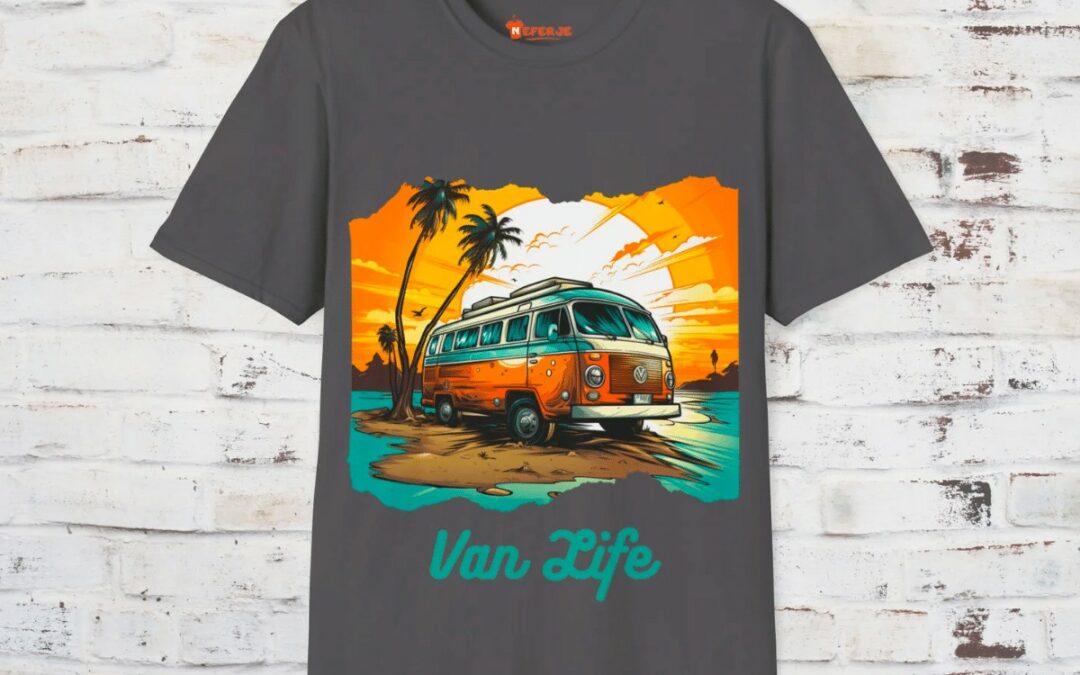 Vintage van life : t-shirt unisexe pour un style rétro sur la route