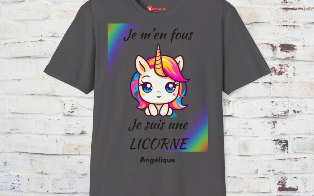 Licorne attitude : t-shirt unisexe pour ceux qui vivent dans leur monde