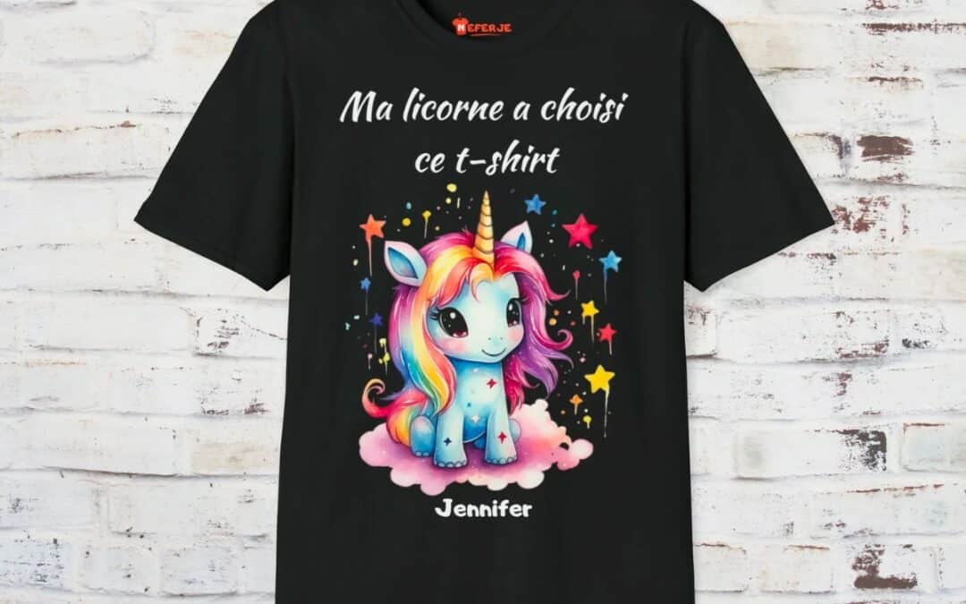 Licorne et style : T-shirts personnalisés pour un look enchanteur