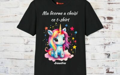 Licorne et style : T-shirts personnalisés pour un look enchanteur