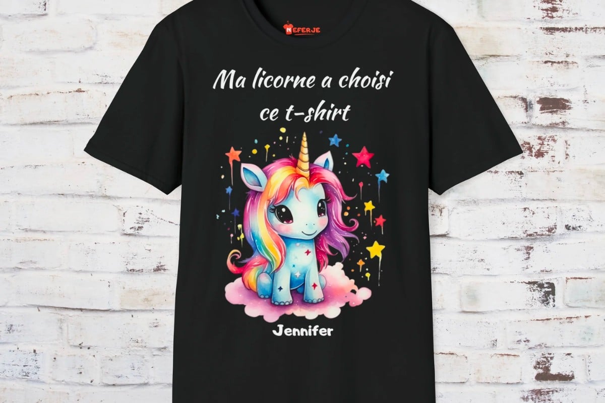 T-shirt unisexe personnalisé Love you forever